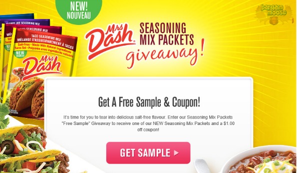 mrs dash freebie