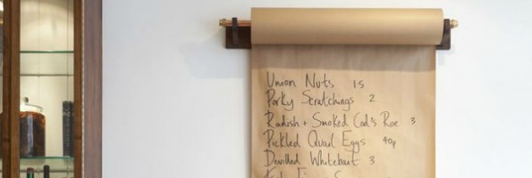 Industrial-paper-roll-message-board-for-the-kitchen-e1376260849429