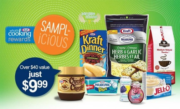 Kraft Samplicious: $9.99 for $40 value of Kraft products 