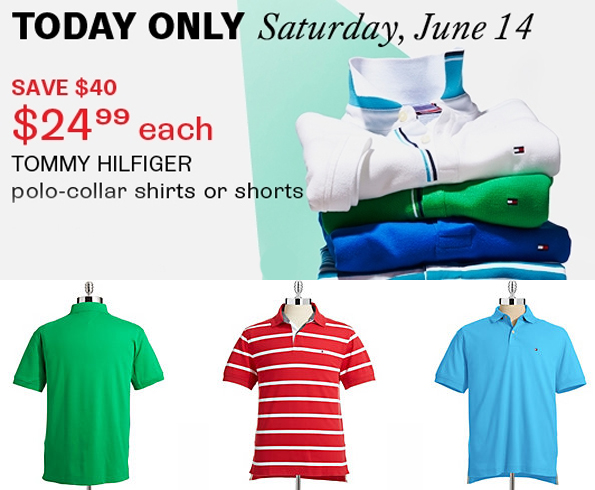 calcio Maduro extraño One Day Only @ The Bay Canada: Tommy Hilfiger Polo Shirts or Shorts For  $24.99! (Expired)