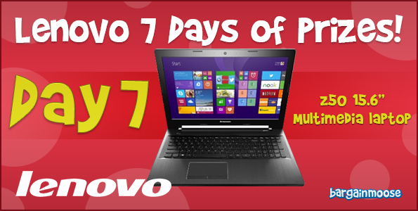 Lenovo 7 Days of Prizes - Final Day! Win a Z50 Laptop (CLOSED)
