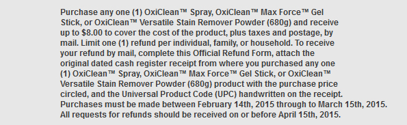 oxiclean-T&Cs