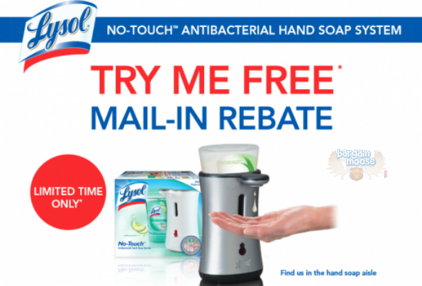 Lysol Hands Free Soap Dispenser Mail In Rebate