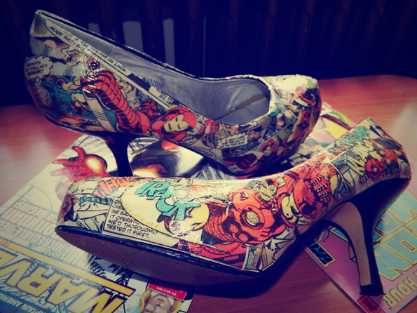 Frugal & Fashionable: Comic Book Shoes!