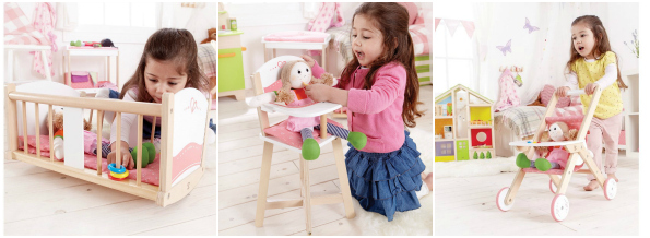 hape wooden stroller