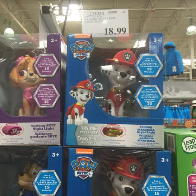 paw patrol night light costco