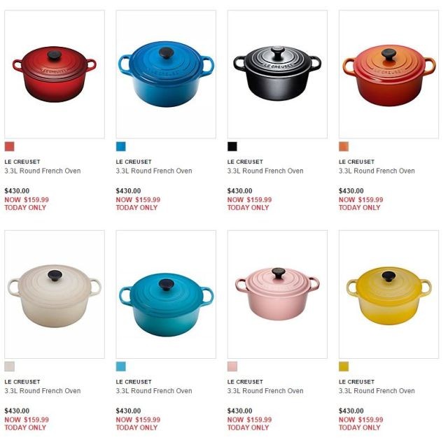 Le Creuset 30 Off Today Only The Bay, Le Creuset Round French Oven Canada