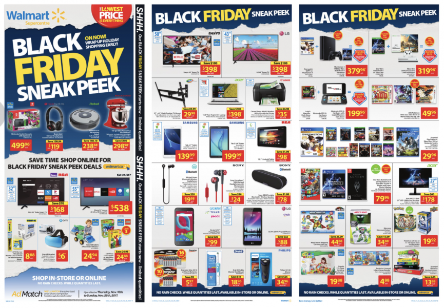 walmart black friday canada 2017 walmart near me flyer