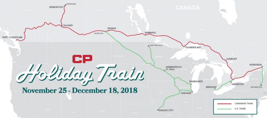 The CP Holiday Train Schedule for 2018 is Here!