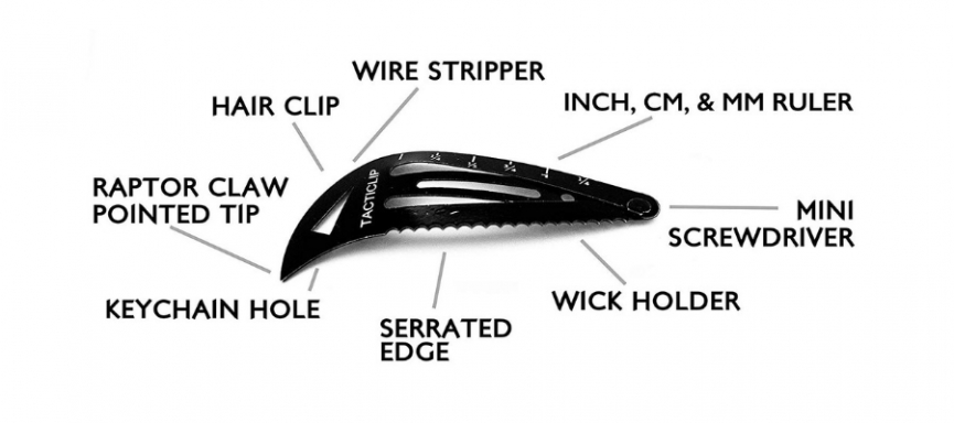 Tacticlip Barettes are Multi-Tools in Disguise