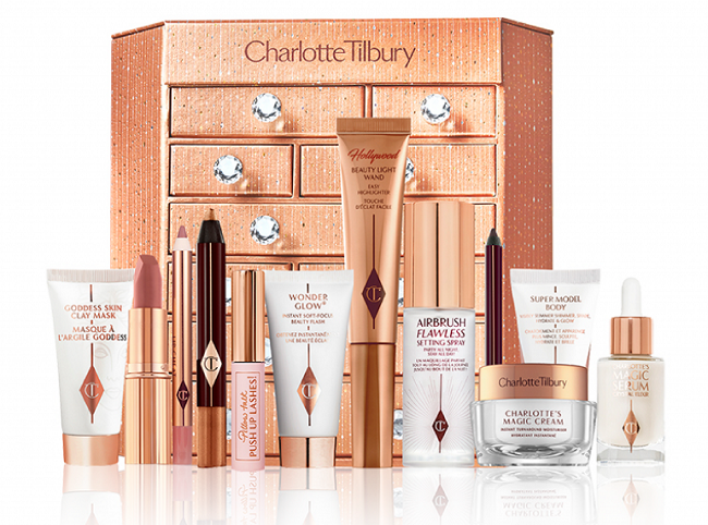 Charlotte Tilbury Beauty Advent Calendar and contents